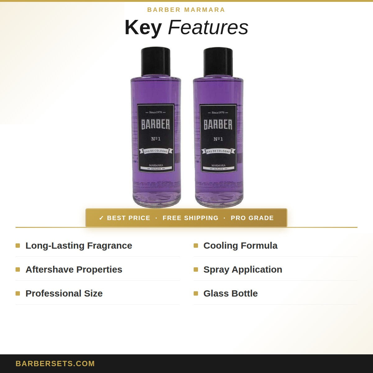 BARBER MARMARA BARBER COLOGNE 400 ML NO.1 SPRAY