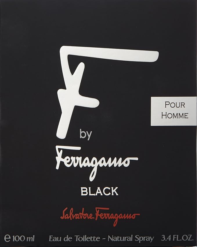 F Black by Salvatore Ferragamo for Men - 3.4 oz EDT Spray