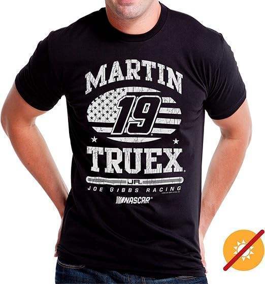 NASCAR Mens Classic Crew Tee - Martin Truex Jr - 7 Black by DelSol for Men - 1 Pc T-Shirt (M)