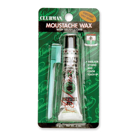 Clubman Moustache Wax - Chestnut 14g / 0.5 oz