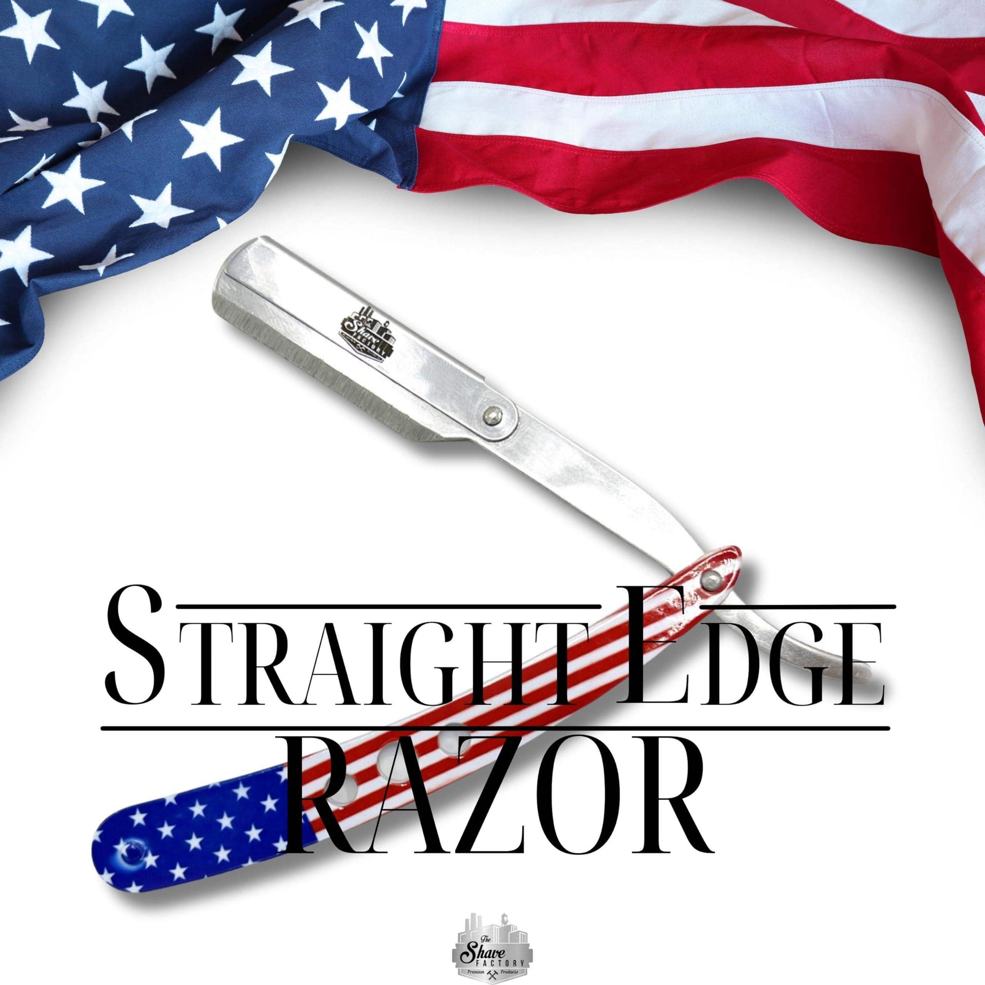 The Shave Factory Straight Edge Razor Kit (USA / 300 Derby Premium Single Edge Razor Blades) - BarberSets