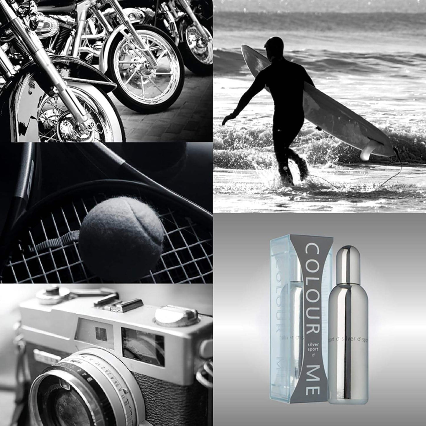 Colour Me Silver Sport by Milton-Lloyd for Men - 3 oz EDP Spray