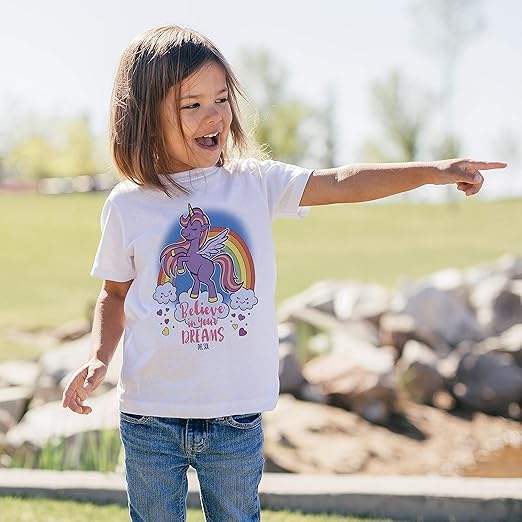 Kids Crew Tee - Believe - White by DelSol for Kids - 1 Pc T-Shirt (4T)