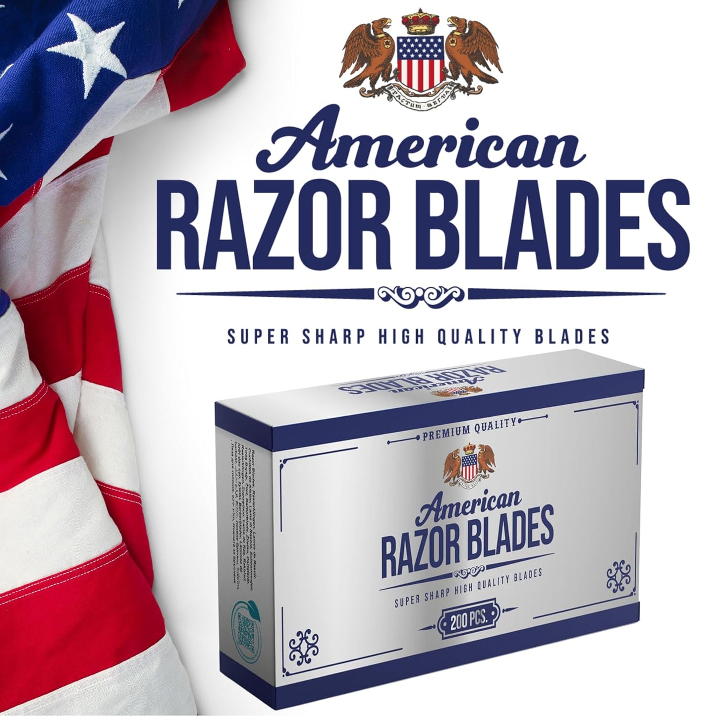 American Razor Blades – Super Sharp Double Edge (100 ct) | The Shave Factory
