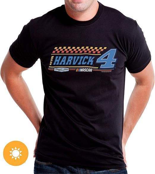 NASCAR Mens Classic Crew Tee - Kevin Harvick - 6 Black by DelSol for Men - 1 Pc T-Shirt (L)