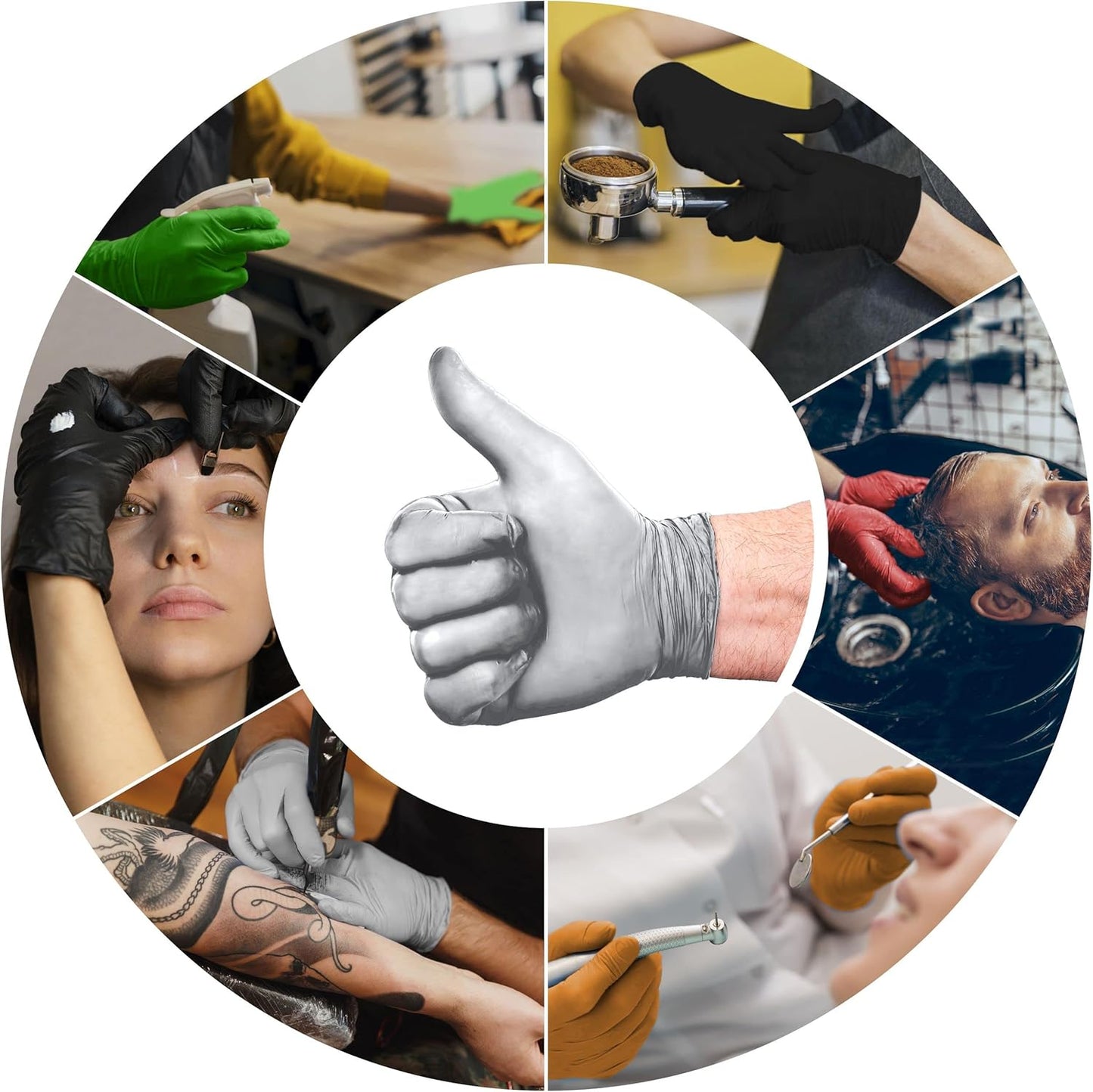 L3VEL3 Professional Nitrile Gloves Silver - 10 Pack, 1000 ct