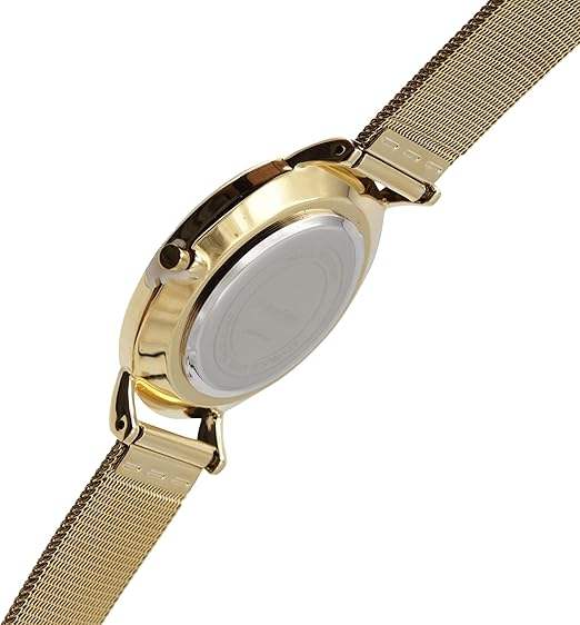 AO-130 Distrig - Gold Stainless Steel Mesh Bracelet Watch by Andreas Osten for Women - 1 Pc Watch