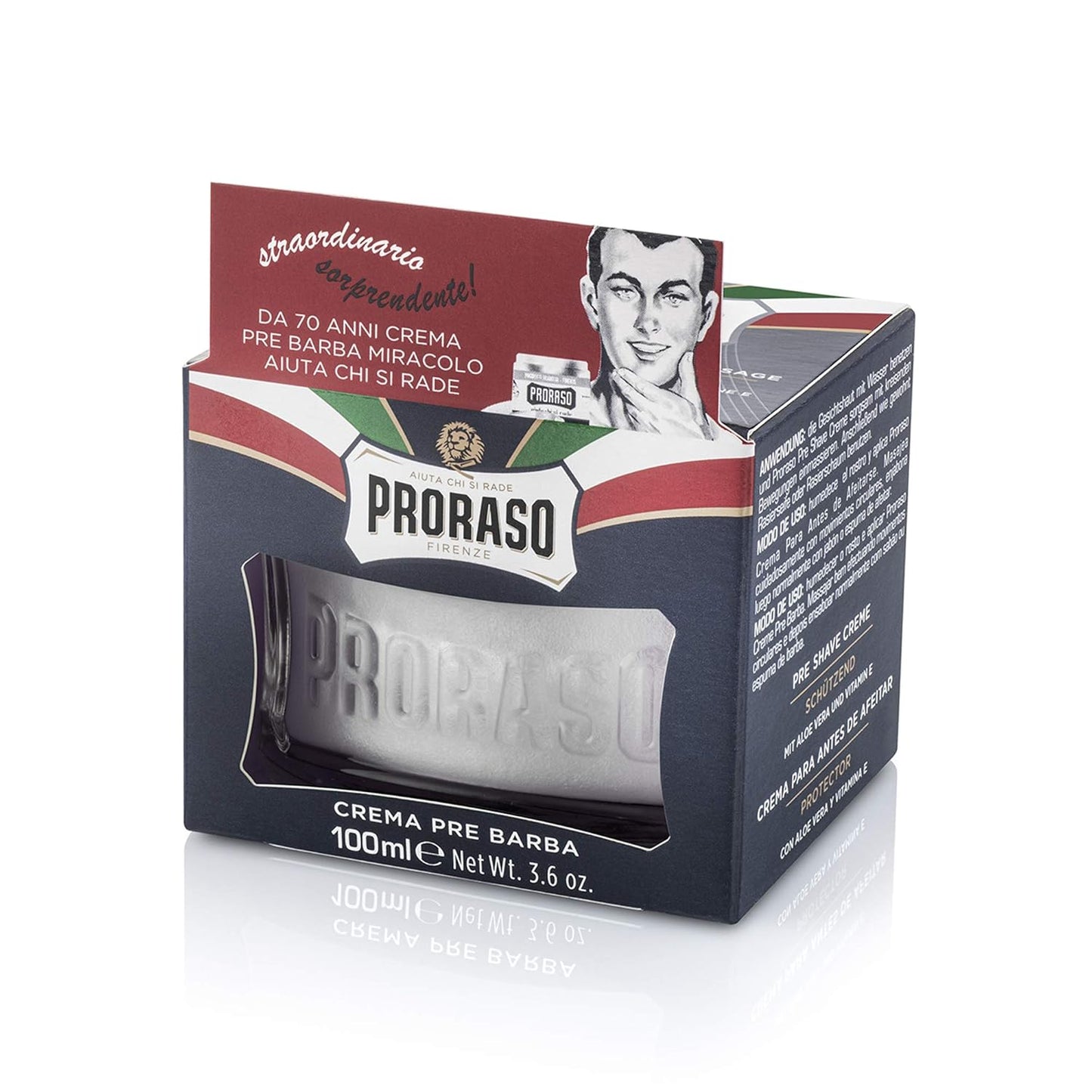Proraso Pre Shave Cream Protective - Blue 3.6 oz Multipack