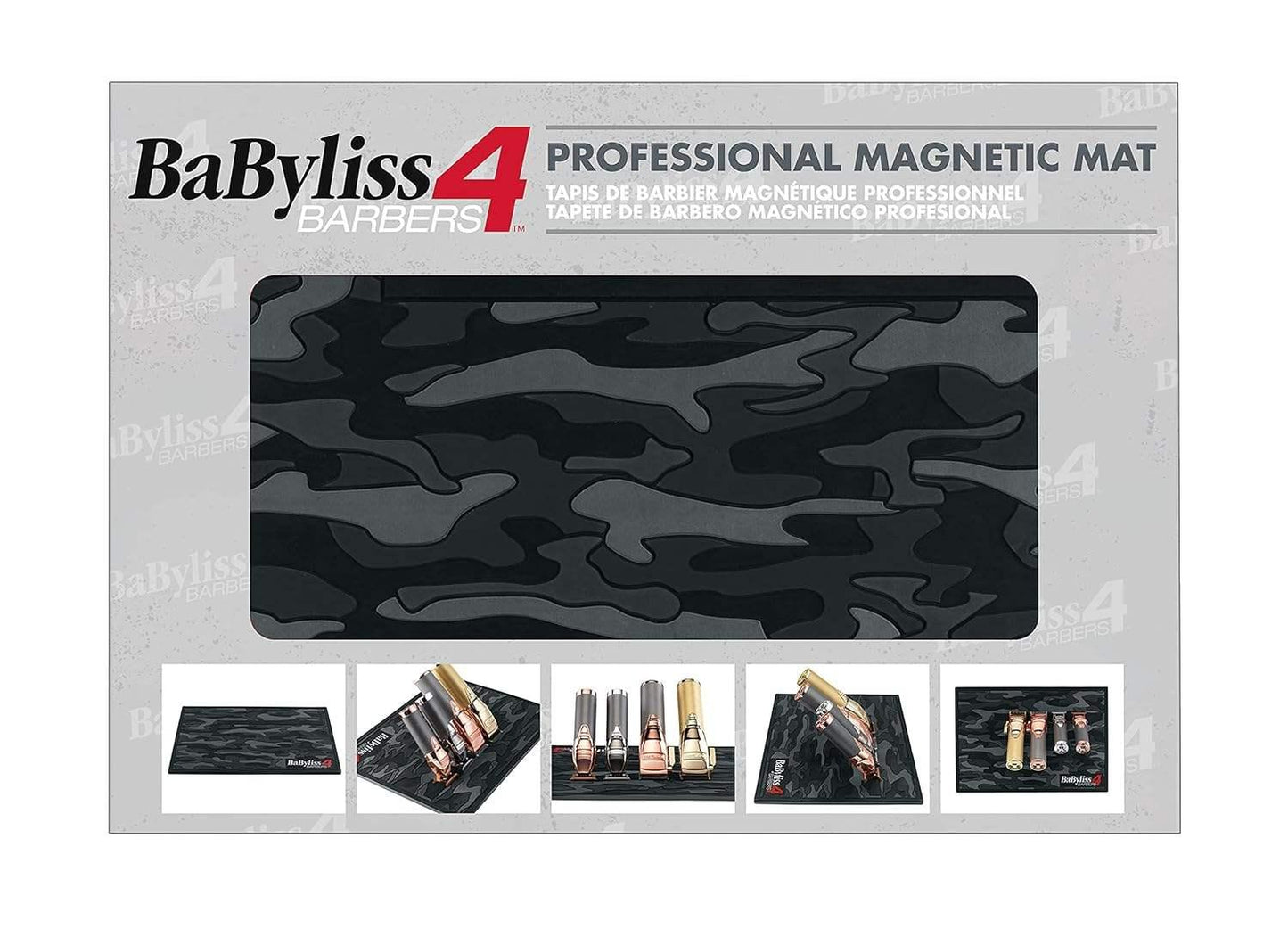 BaByliss Pro Black Camo Magnetic Strip Barber Mat