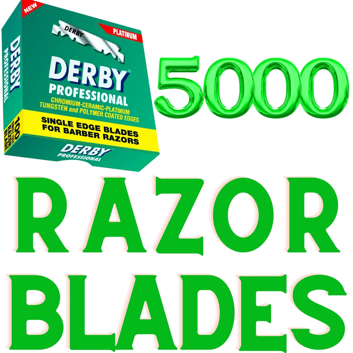 Derby Professional Single Edge Razor Blades - 5000 ct | Free Shipping