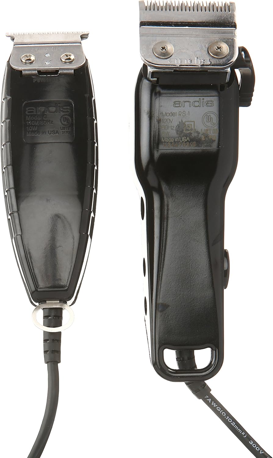 Andis Professional Stylist Clipper and Trimmer Combo Kit, High Speed Whisper Quiet Magnetic Motors with Ergonomic Design