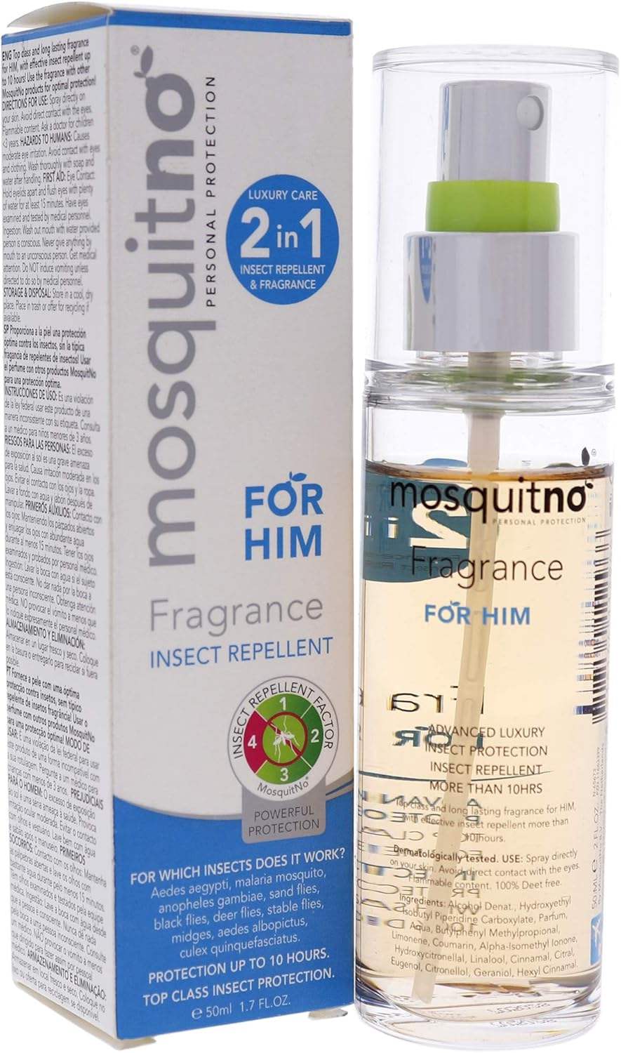 Mosquitno Fragrance For Him by Mosquitno for Men - 1.7 oz Body Spray