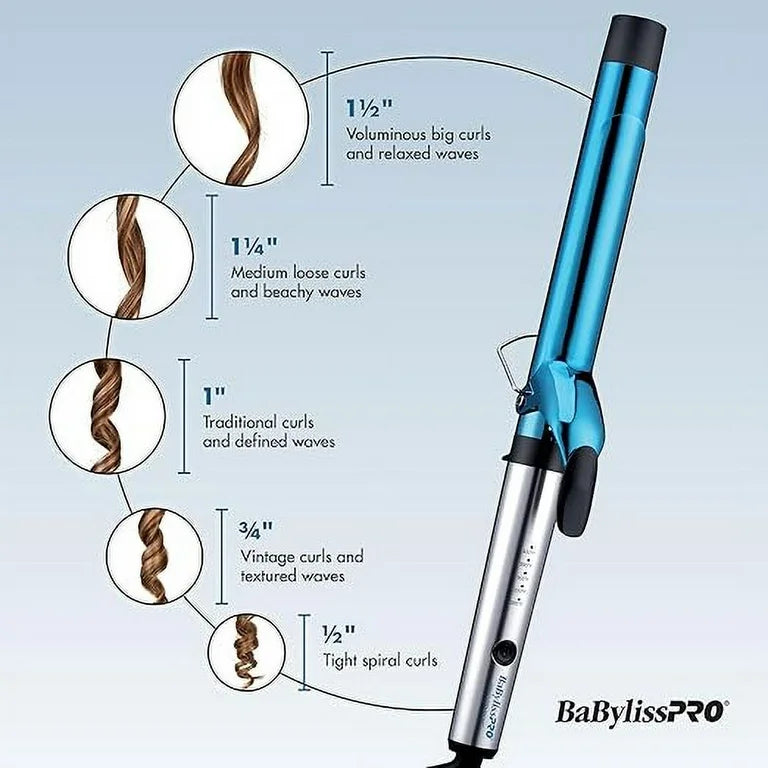BaBylissPRO Nano Titanium 1¼" ¾" ConiCurl Iron