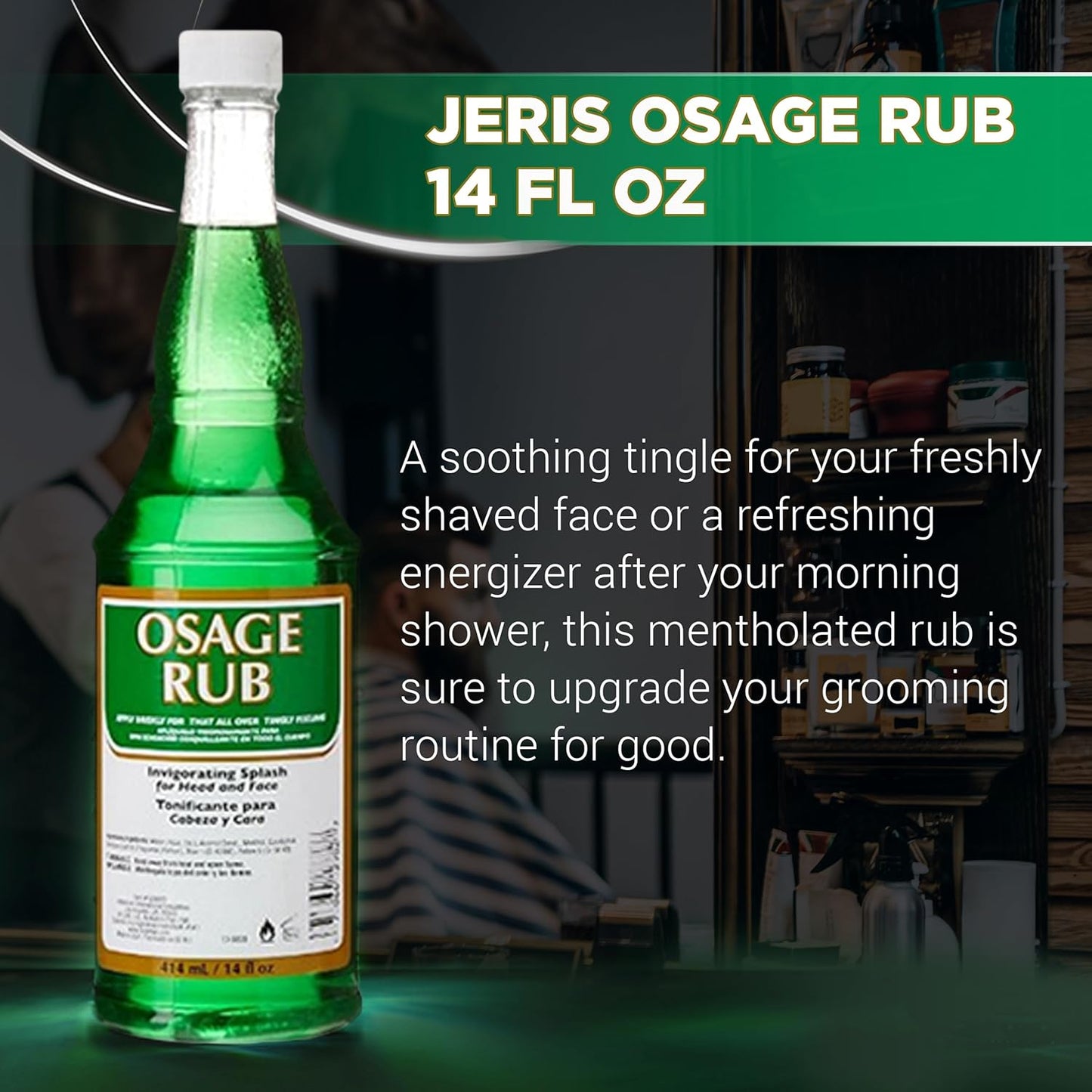 Clubman Jeris Osage Rub for Face and Scalp 14 oz