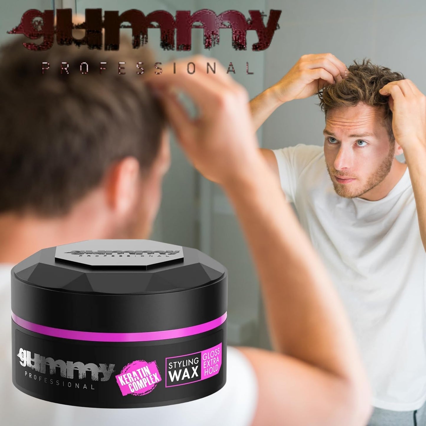 Gummy Styling Wax Extra Gloss 5 oz - Multipack