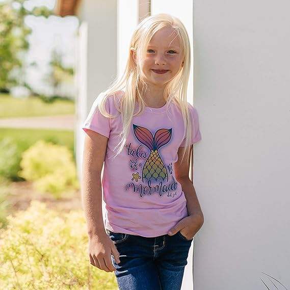 Kids Crew Tee - Tales of a Mermaid by DelSol for Kids - 1 Pc T-Shirt (YL)