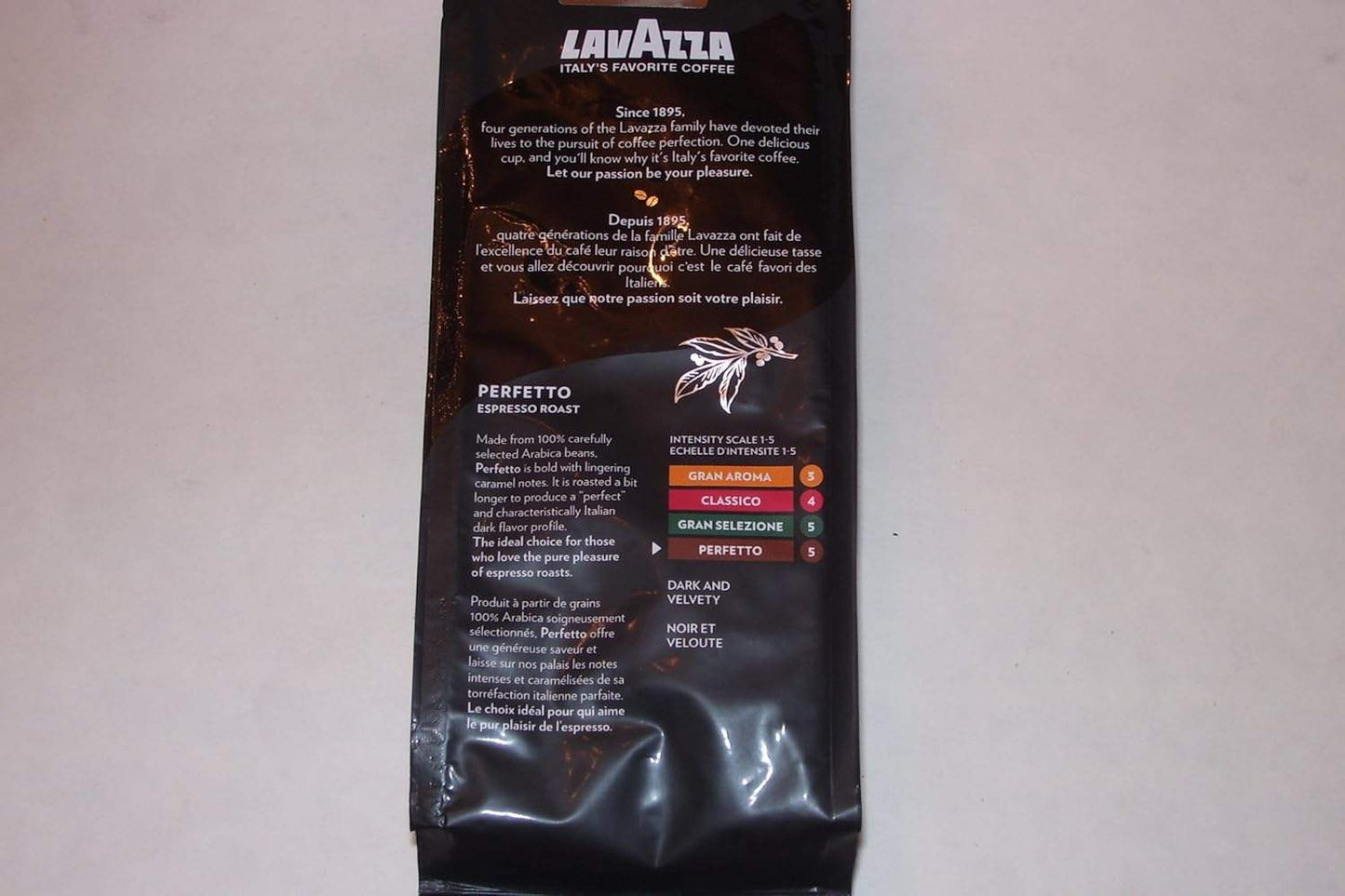 Perfetto Espresso Roast Ground Coffee by Lavazza for Unisex - 12 oz Coffee
