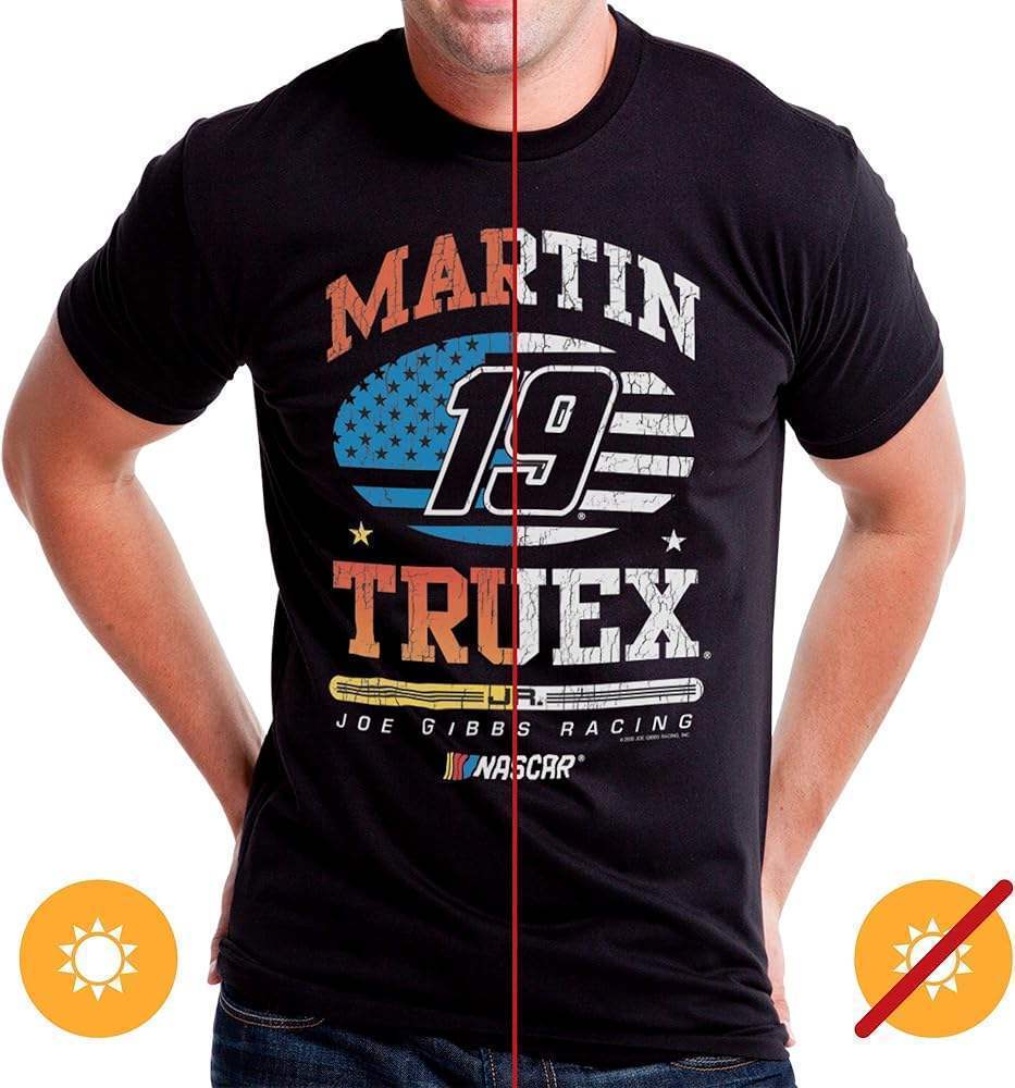 NASCAR Mens Classic Crew Tee - Martin Truex Jr - 7 Black by DelSol for Men - 1 Pc T-Shirt (2XL)