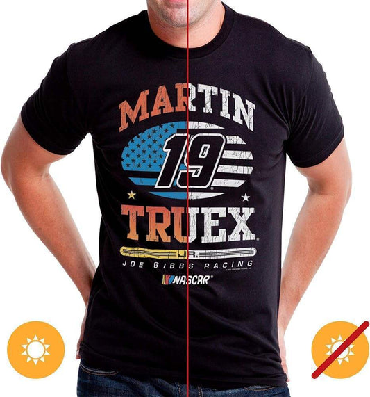 NASCAR Mens Classic Crew Tee - Martin Truex Jr - 7 Black by DelSol for Men - 1 Pc T-Shirt (XL)