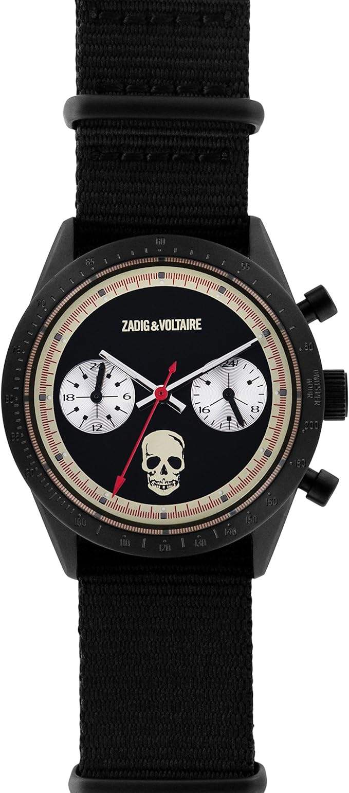 ZVM108 Black Nylon Strap Watch by Zadig & Voltaire for Unisex - 1 Pc Watch