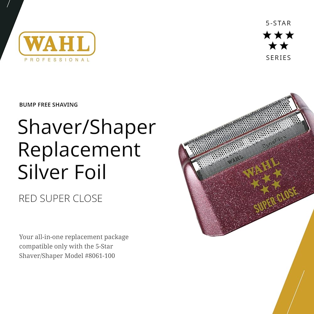 Wahl Shaver/Shaper Close Replacement Foil- Silver