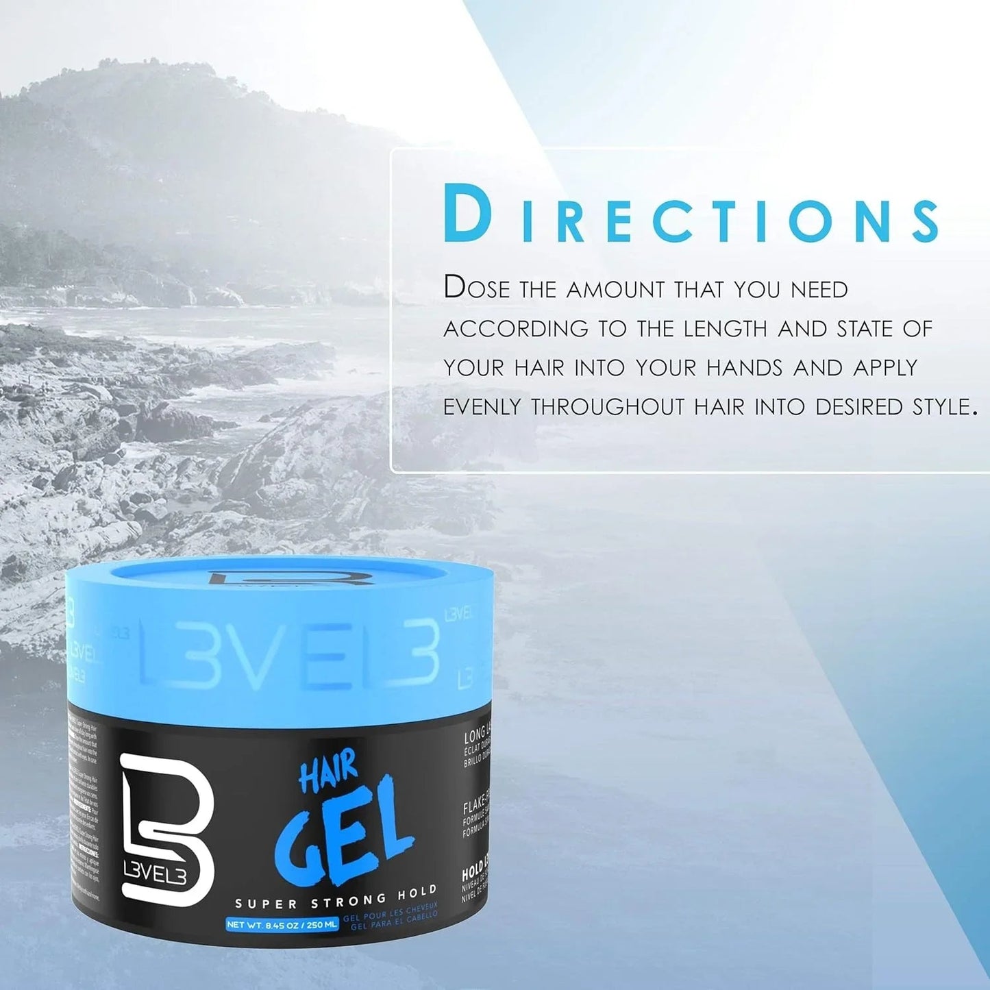 L3VEL3 Hair Styling Gel 1000ml / 33.8 oz