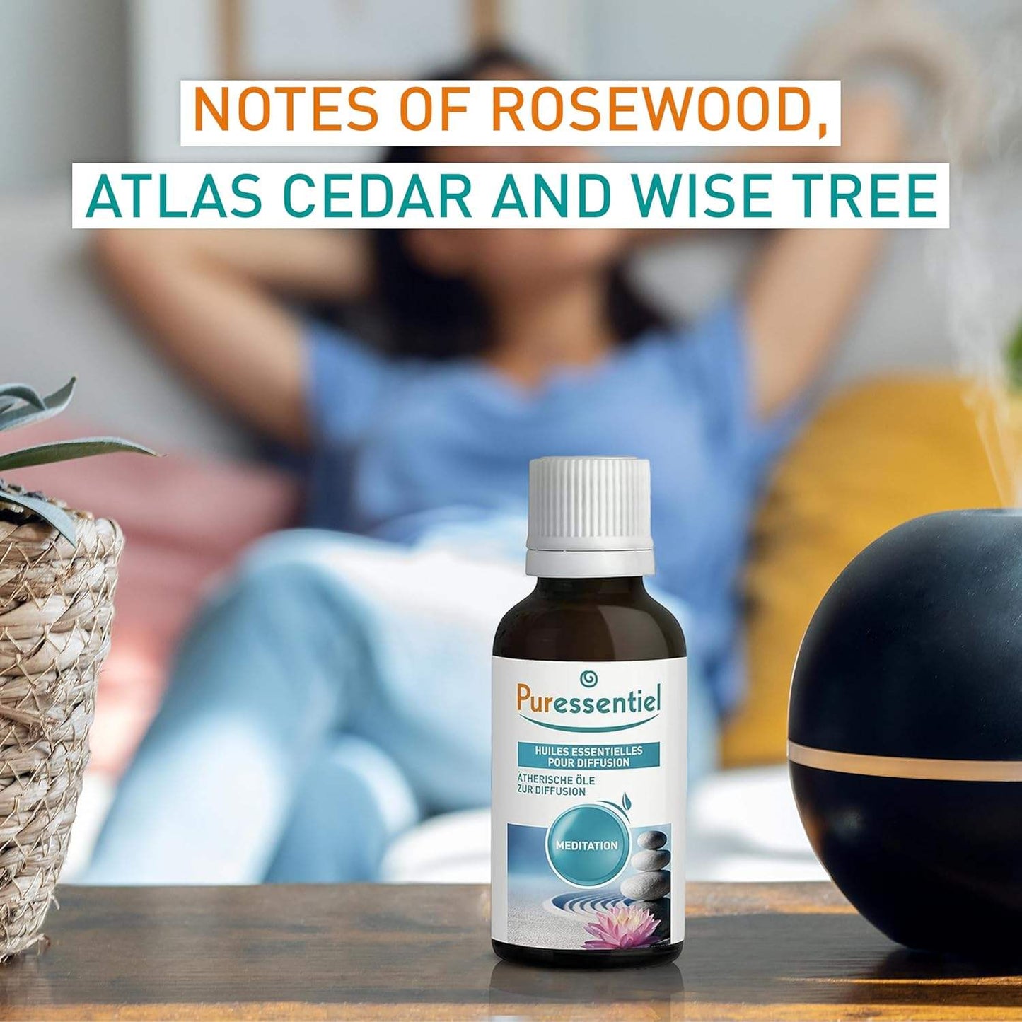 Diffusion Essential Oil - Positive Energy Blend by Puressentiel for Unisex - 1.01 oz Oil