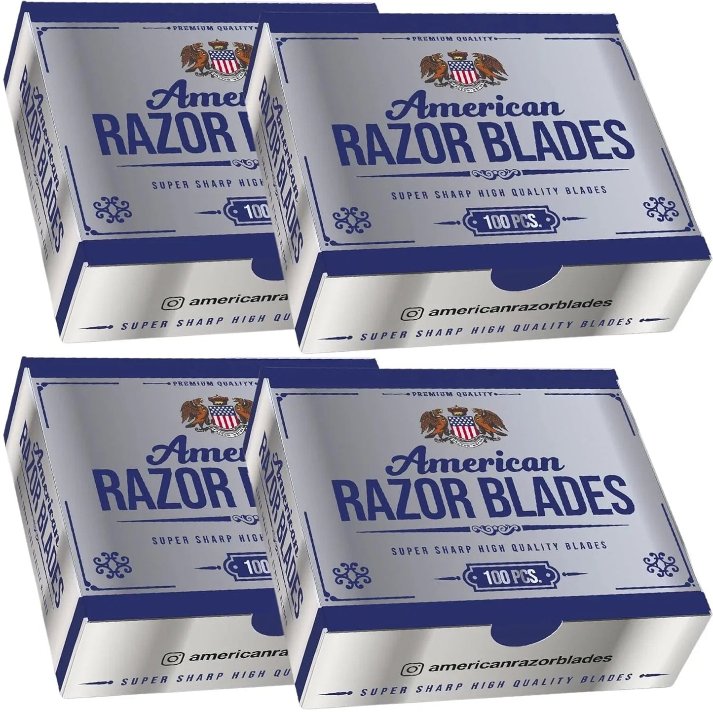 The Shave Factory American Razor Blades – Single Edge Razor Blades 100 ct