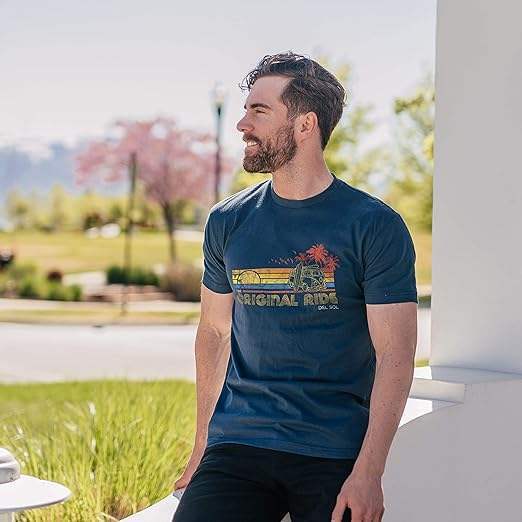 Men Crew Tee - Original Ride - Indigo by DelSol for Men - 1 Pc T-Shirt (XL)