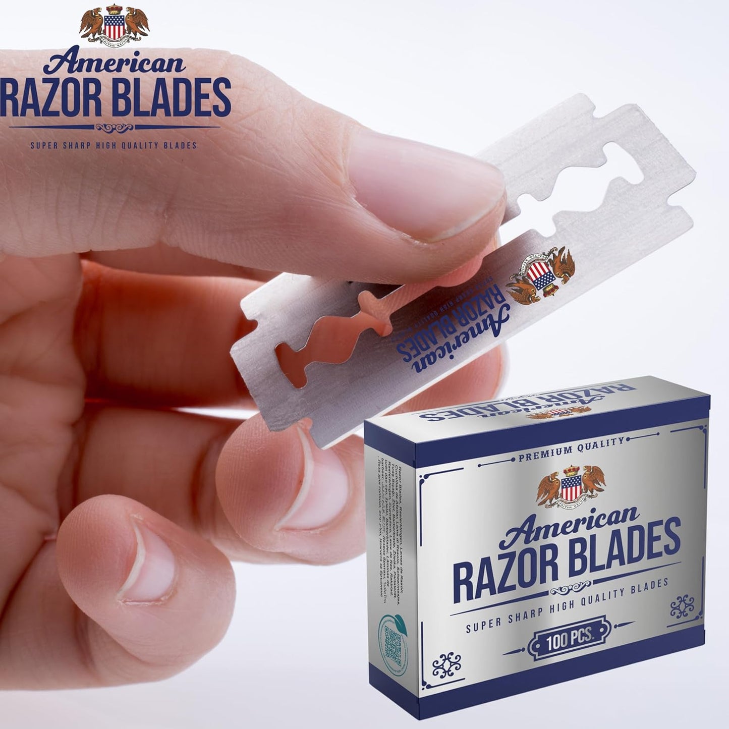 American Razor Blades – Super Sharp Double Edge (100 ct) | The Shave Factory