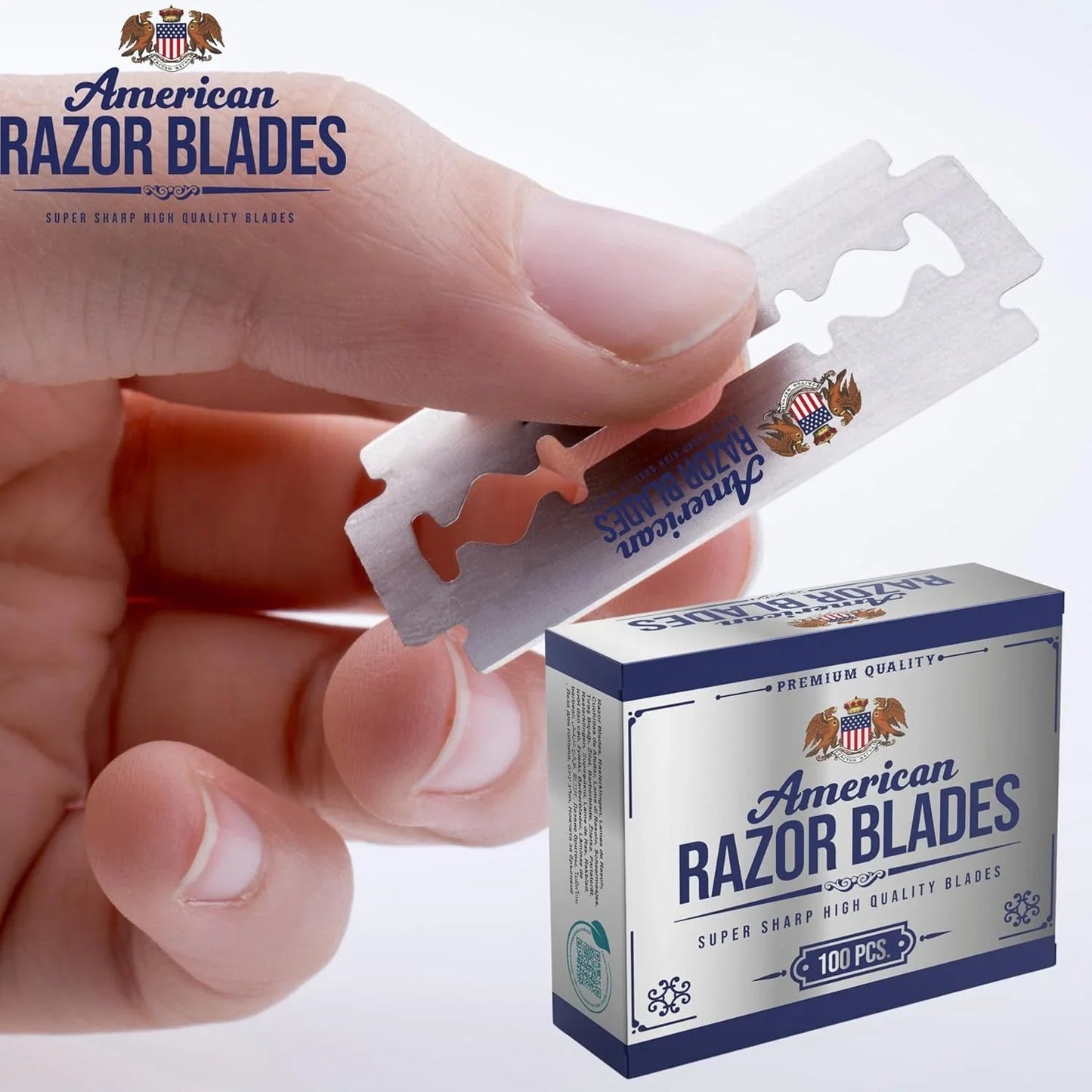 The Shave Factory American Razor Blades Double Edge 100 ct