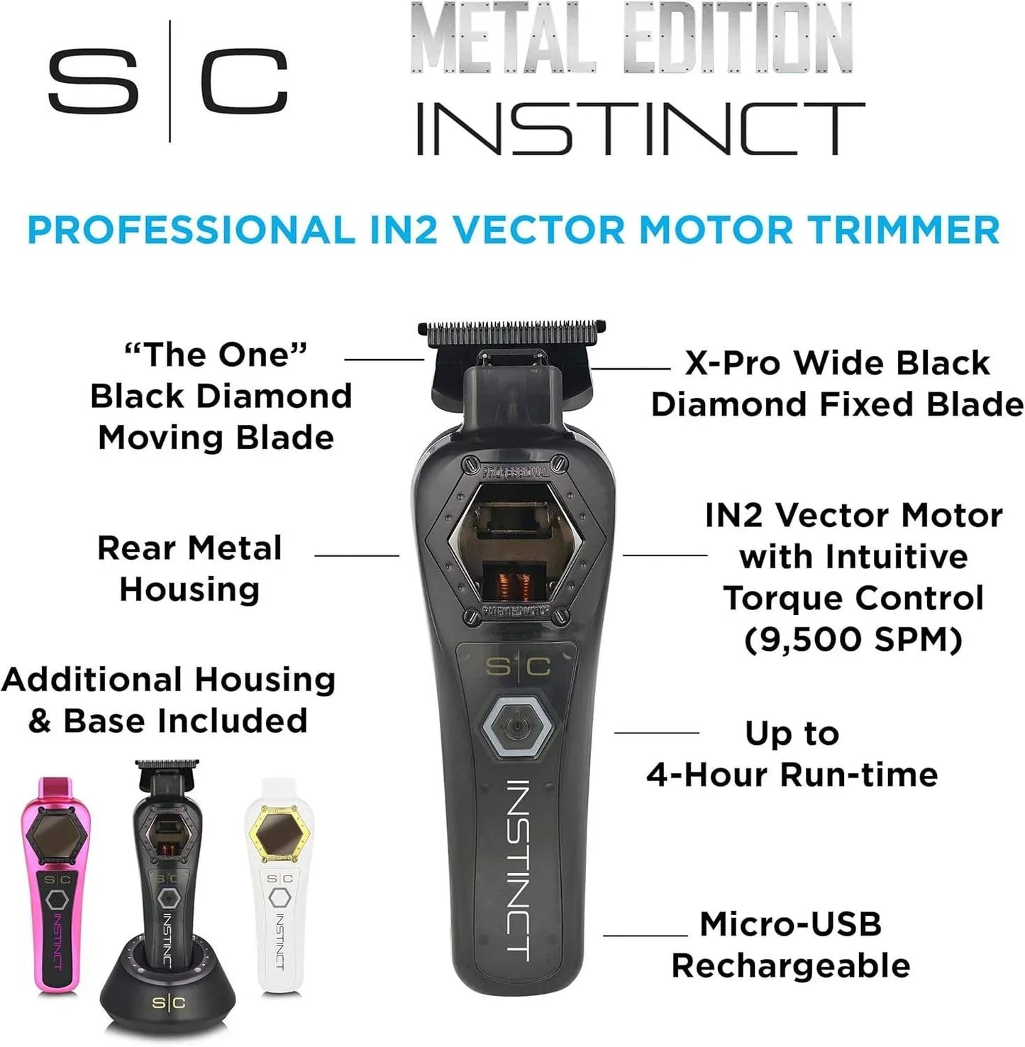 Stylecraft Pro METAL EDITION Instinct Professional Vector Motor Trimmer