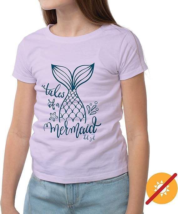 Kids Crew Tee - Tales of a Mermaid by DelSol for Kids - 1 Pc T-Shirt (YXL)