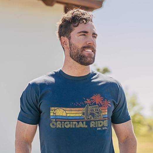 Men Crew Tee - Original Ride - Indigo by DelSol for Men - 1 Pc T-Shirt (2XL)