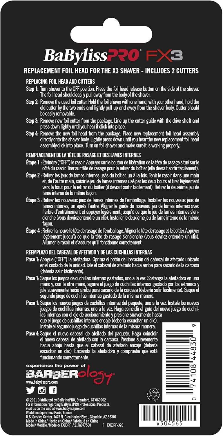 Babyliss Pro X3 Collection Replacement Foil -BB-FXX3RF