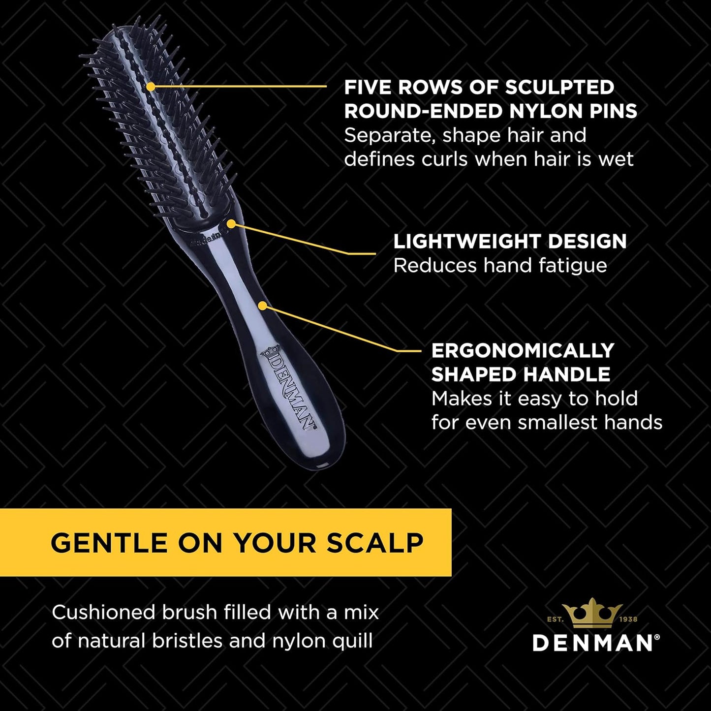 Denman 5 Row Gentle Styler
