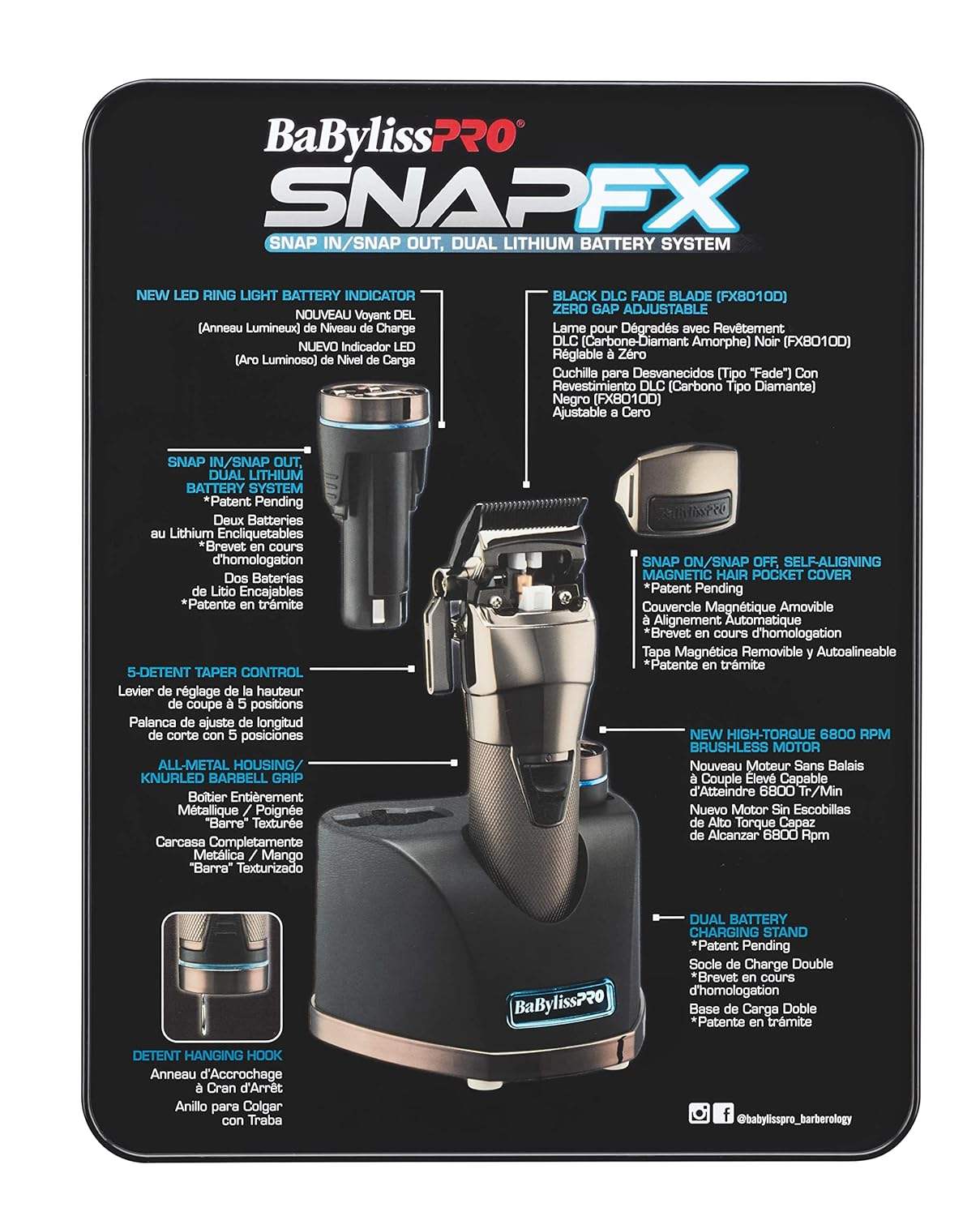 Babyliss Pro FX890 SNAPFX Clipper