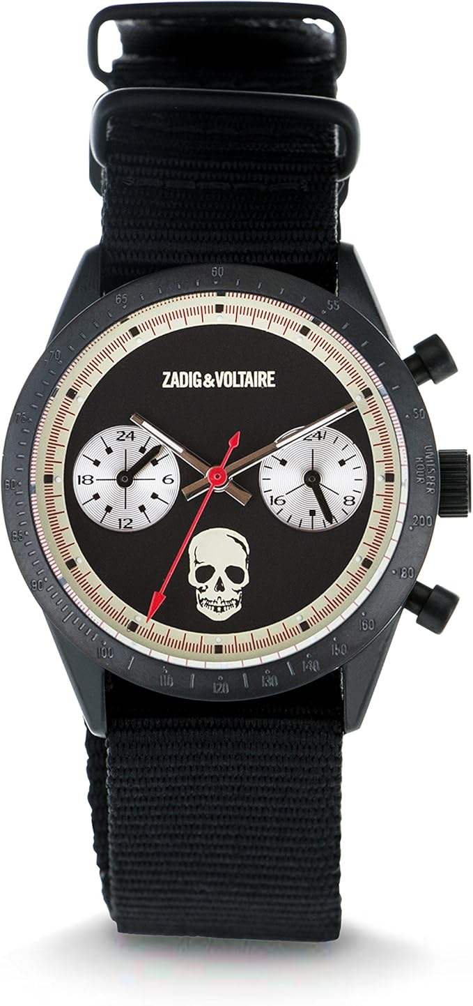 ZVM108 Black Nylon Strap Watch by Zadig & Voltaire for Unisex - 1 Pc Watch