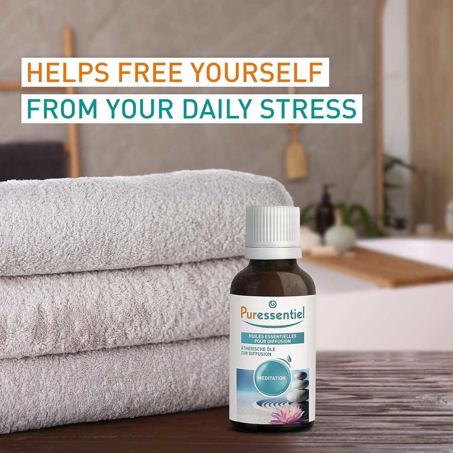 Diffusion Essential Oil - Positive Energy Blend by Puressentiel for Unisex - 1.01 oz Oil