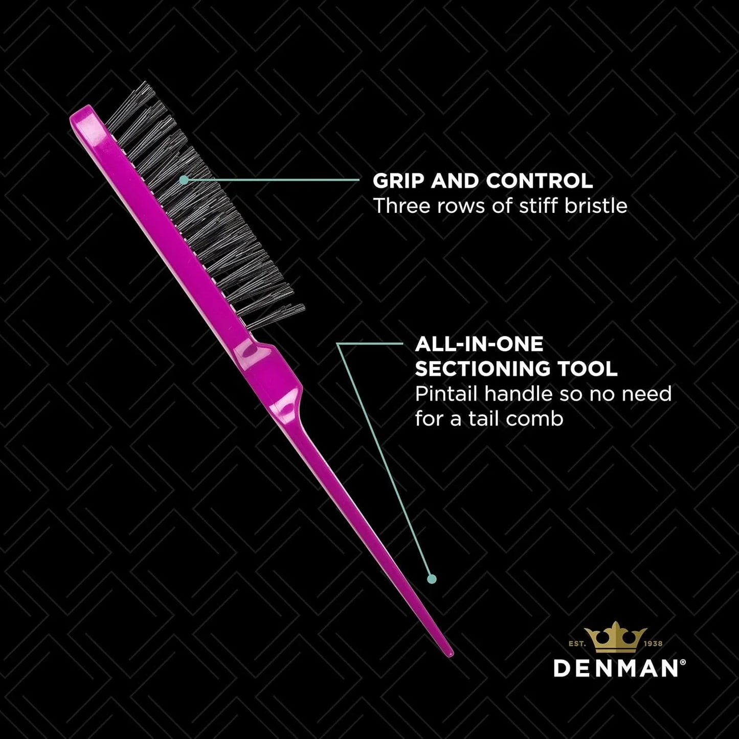 Denman 3 Row Dressing Out Brush