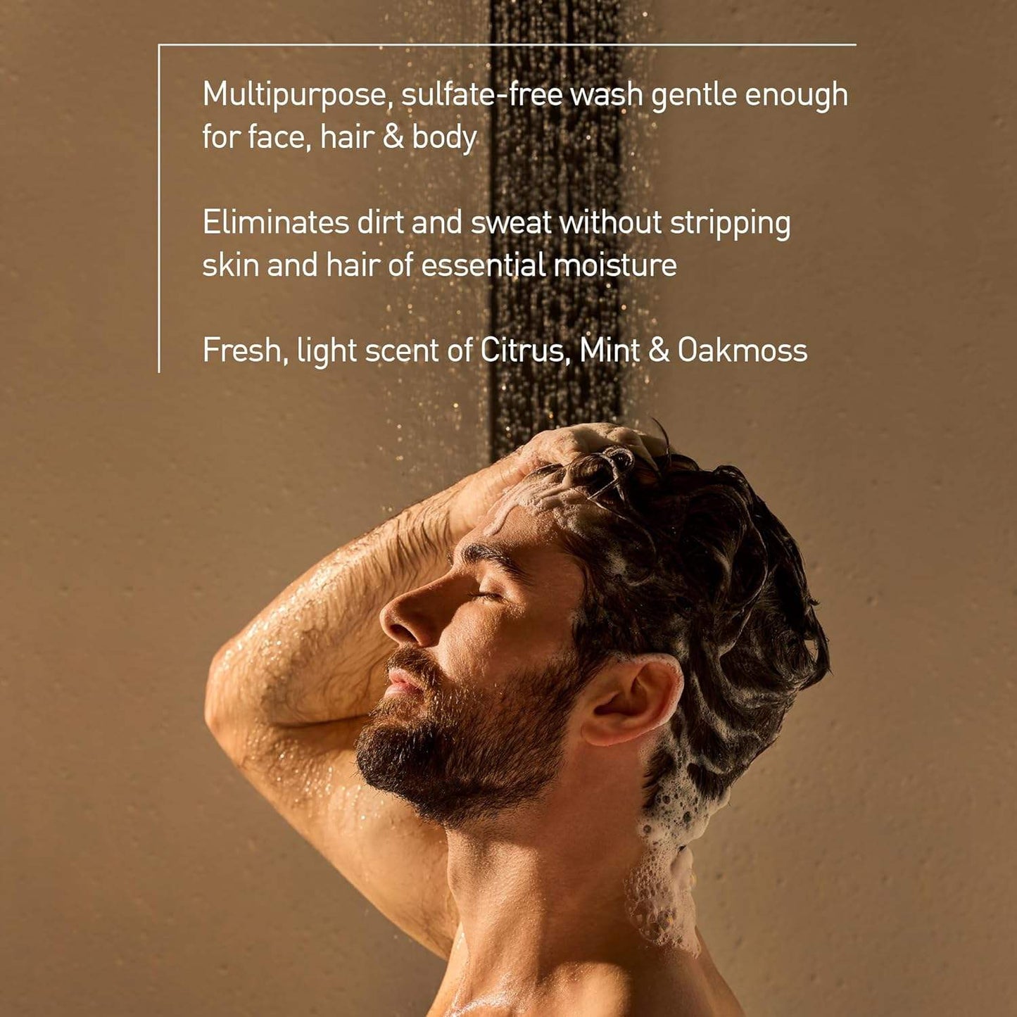 All-Over Wash for Face Hair and Body by Jack Black for Men - 10 oz Body Wash