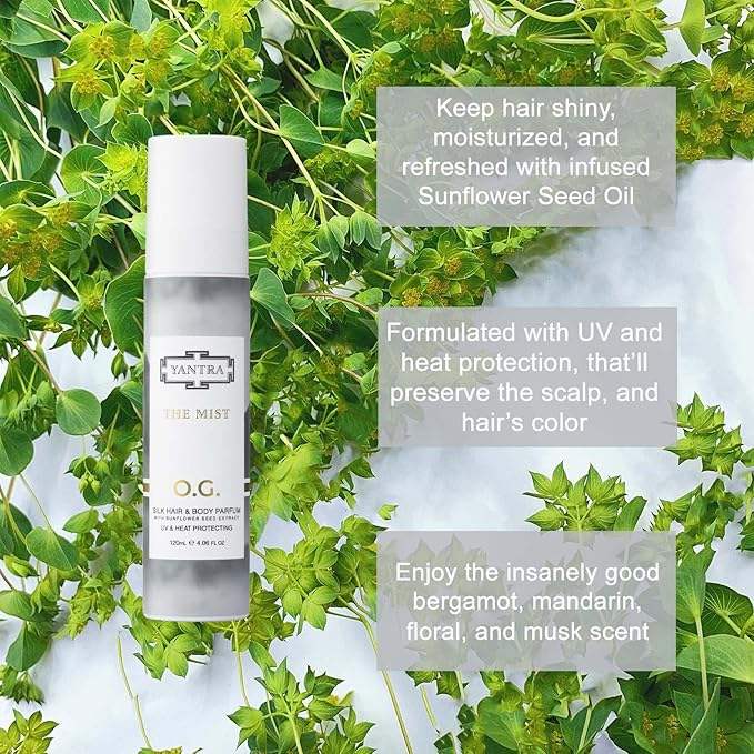 The Mist OG Silk Hair and Body Parfum by Yantra for Women - 4.06 oz Body Mist