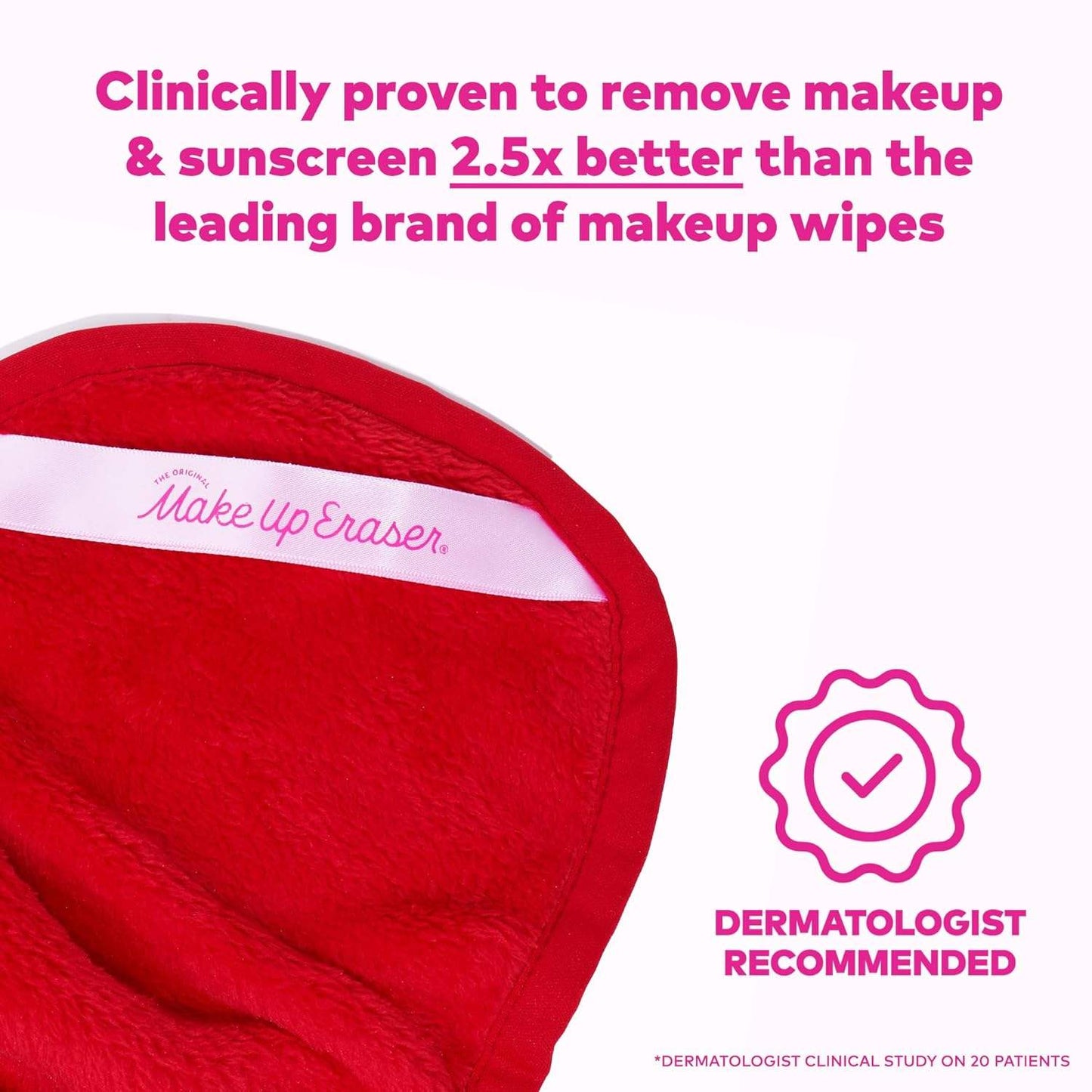 Makeup Remover Cloth - Red by MakeUp Eraser for Women - 1 Pc Cloth