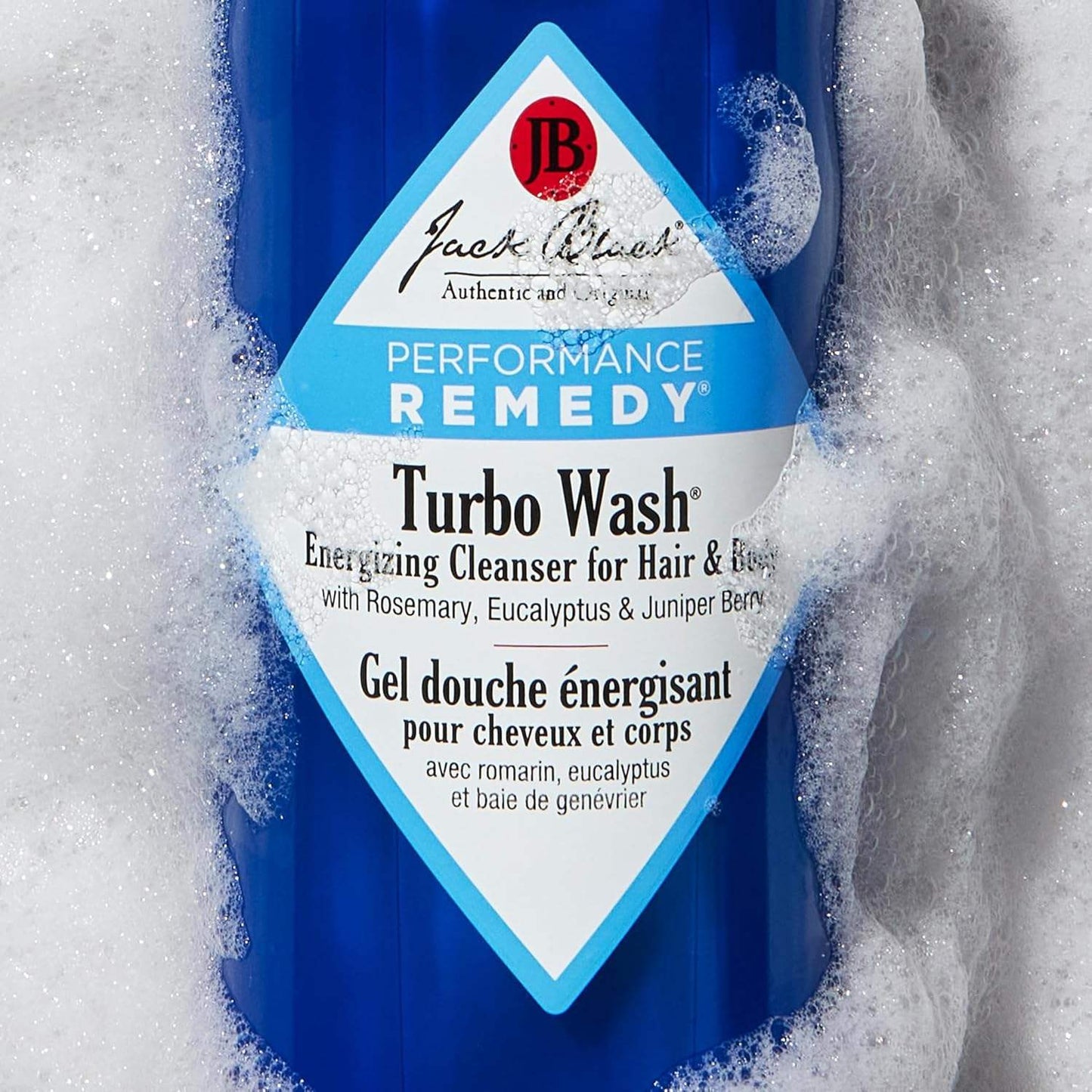 Turbo Wash Energizing Cleanser For Hair And Body by Jack Black for Men - 10 oz Body Wash