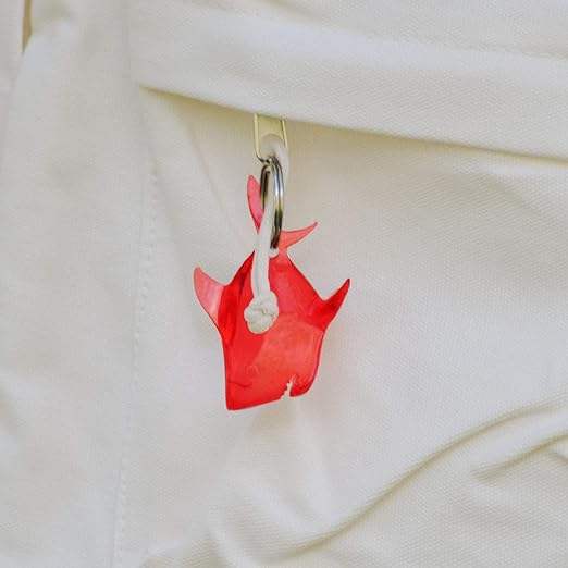 Color-Changing Key Chain Shark - Red by DelSol for Women - 1 Pc Keychain