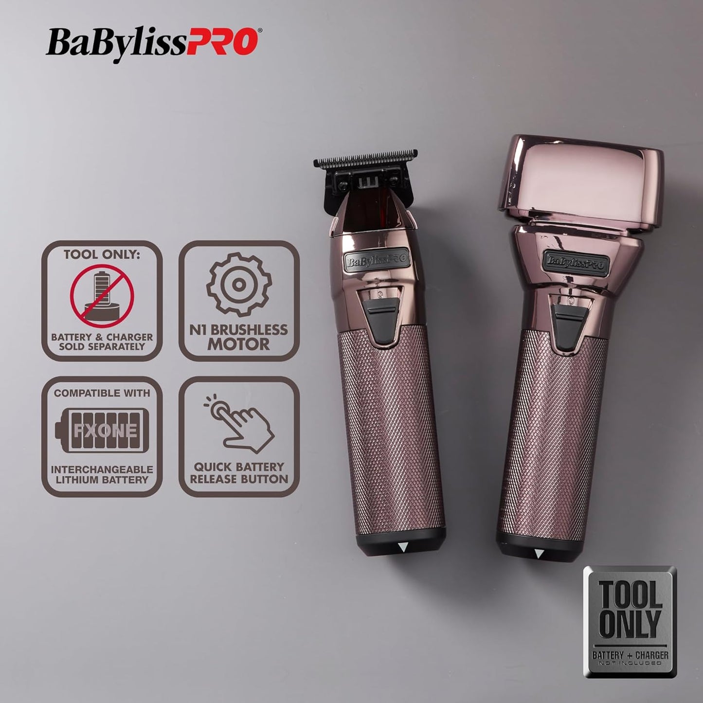 BaBylissPRO LimitedFX FXONE Nightfall Collection Trimmer & Foil Shaver