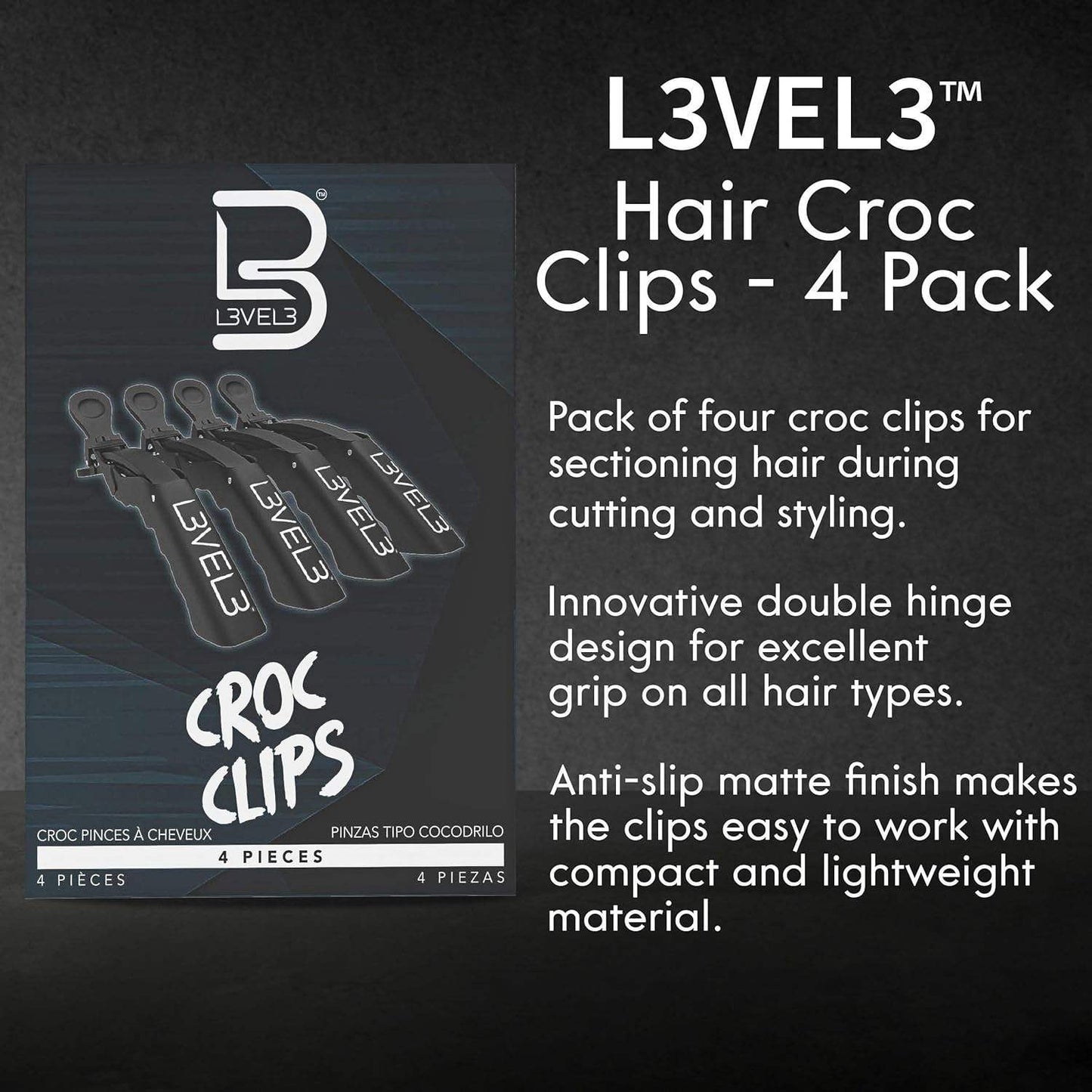 Level3 Lv3 - Croc Clips 4Pk