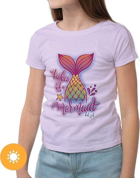 Kids Crew Tee - Tales of a Mermaid by DelSol for Kids - 1 Pc T-Shirt (YS)