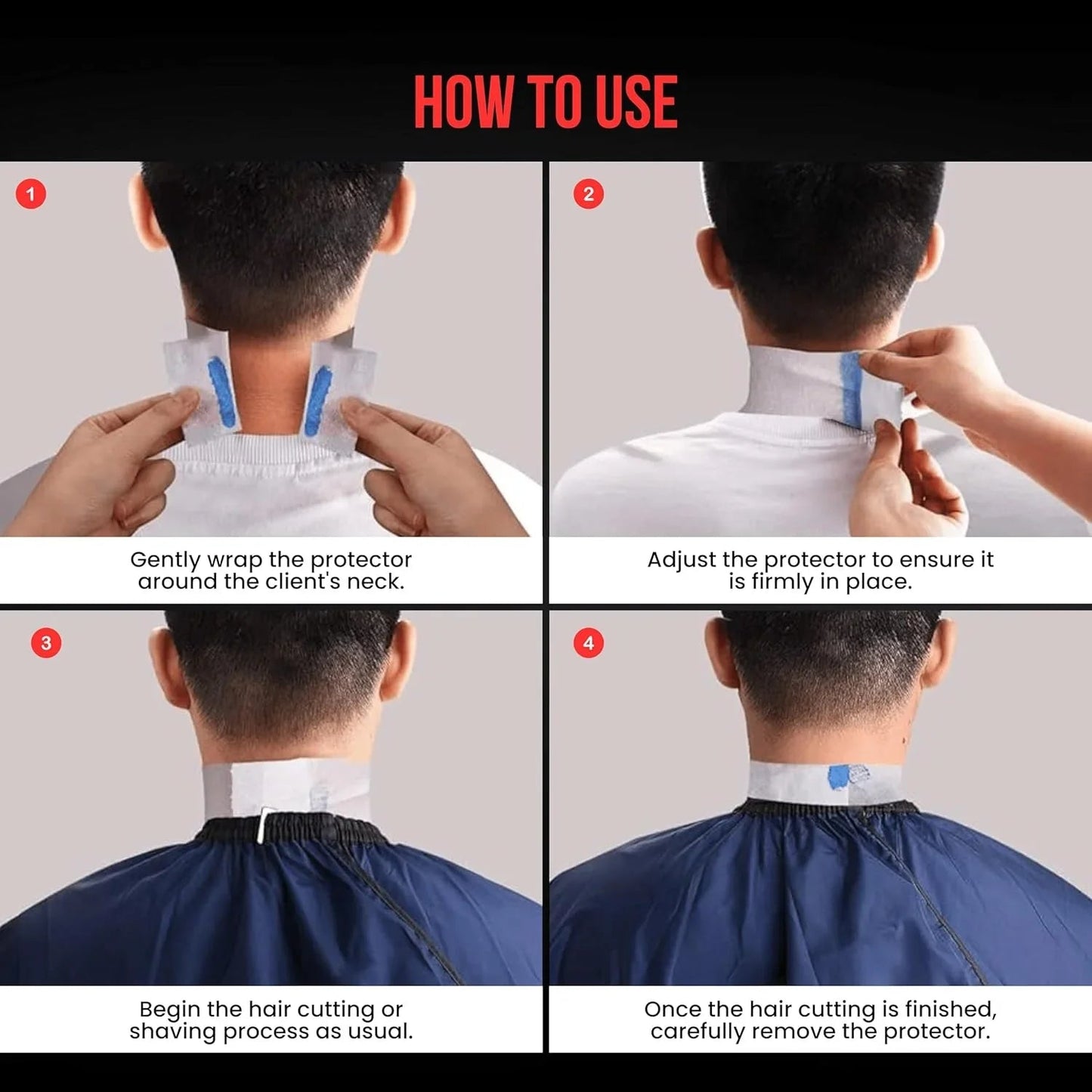 The Shave Factory Neck Strip 100 strips - 5 roll pack