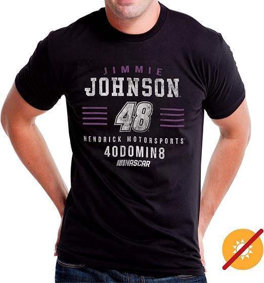 NASCAR Mens Classic Crew Tee - Jimmie Johnson - 2 Black by DelSol for Men - 1 Pc T-Shirt (2XL)